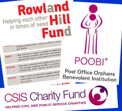 Rowland Hill, Poobi and CSIS logos